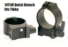 Warne Quick Detach Tikka 14TLM Steel Rings 36-42mm Objektiv