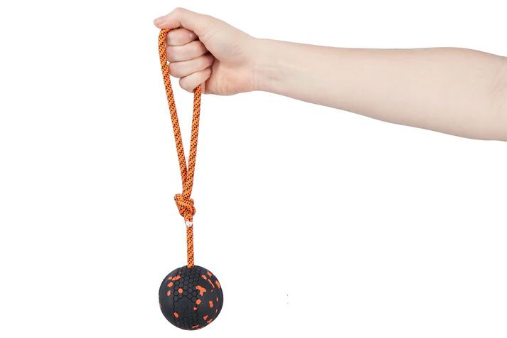 Non-Stop Dog ball on rope 60mm