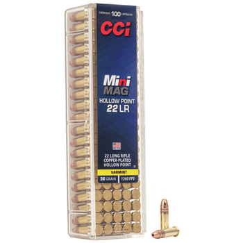 CCI Rimfire Ammunition 22 LR Mini-Mag CP HP 36gr