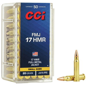 CCI Rimfire Ammunition 17 HMR FMJ 20gr