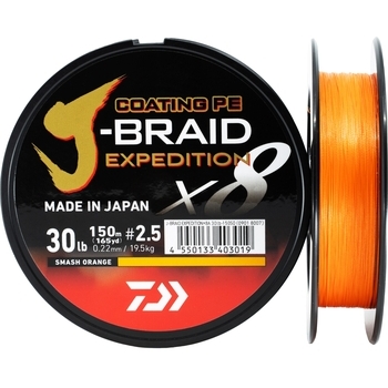 Daiwa J-Braid Expedition x8E Smash Orange