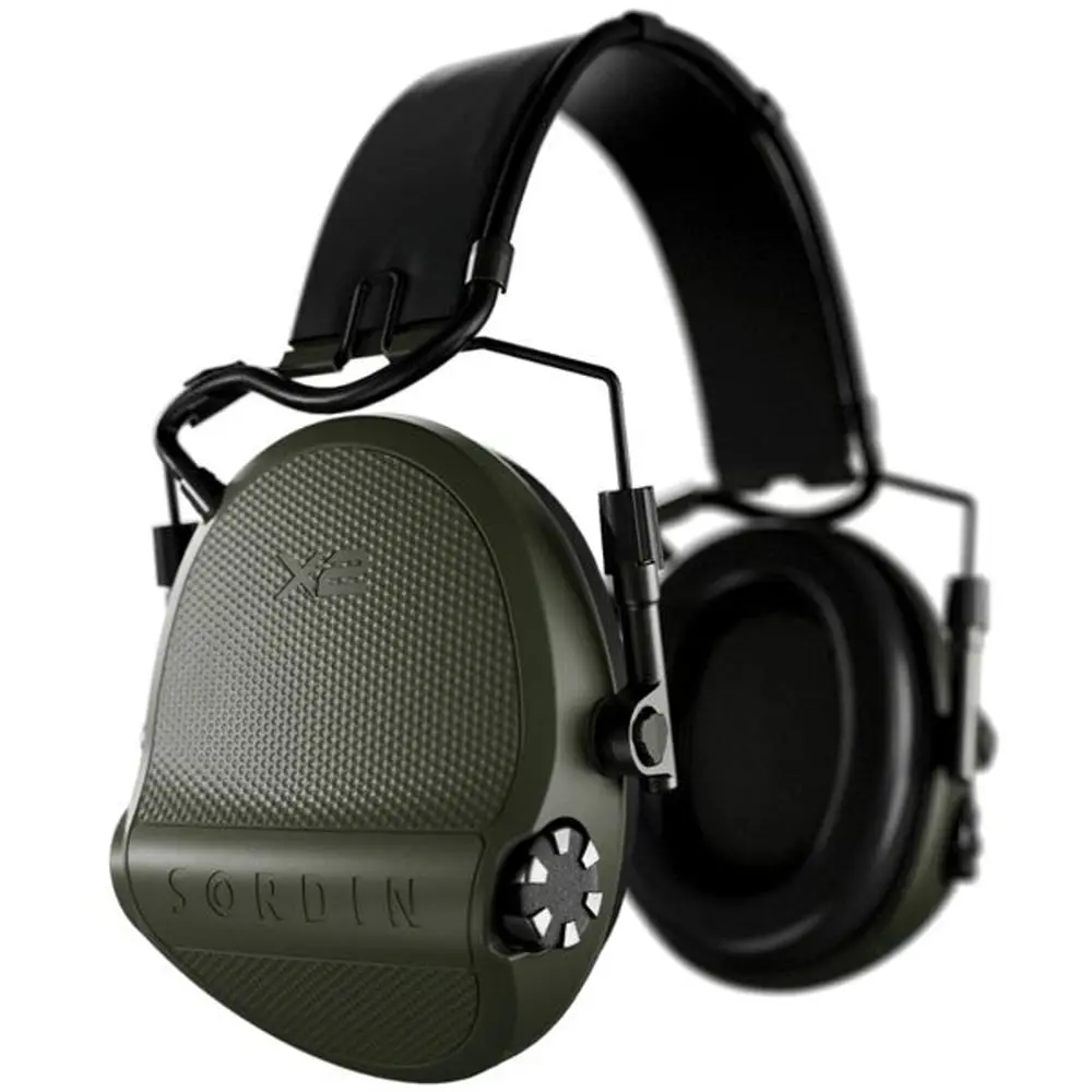 Sordin X2 Green headband leather gel
